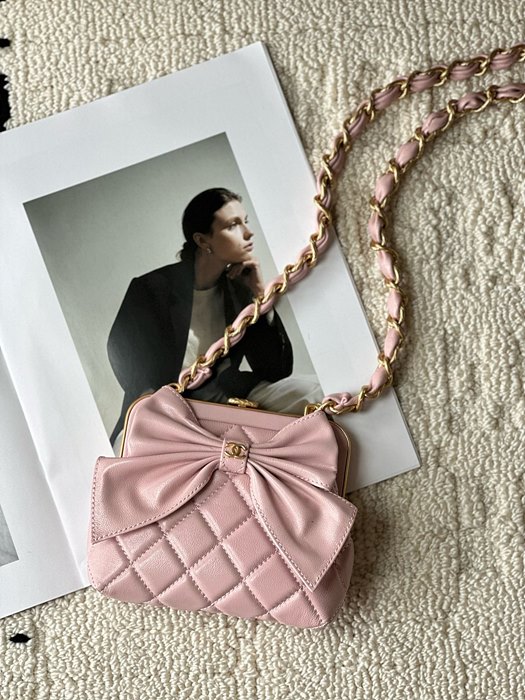 샤넬 체인 달린 리본 미니백 AP4028 올핑크