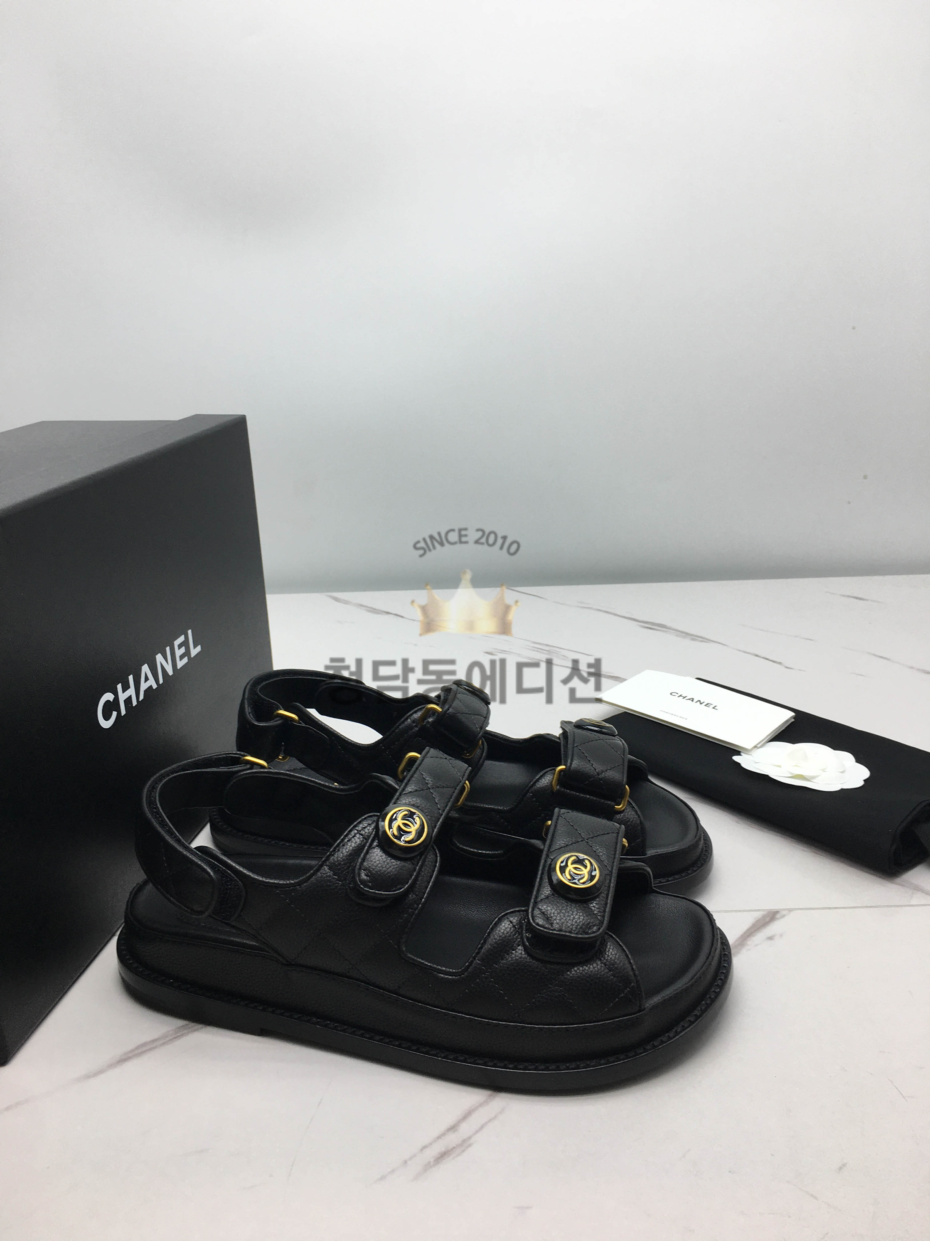샤넬 벨크로 샌들