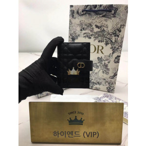 디올 카로 단델리온 카드지갑 (컬러 블랙)