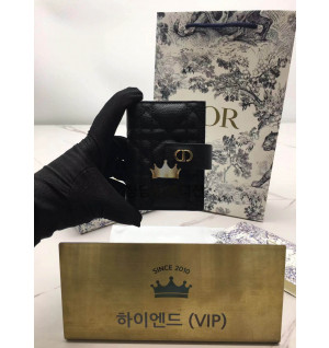 디올 카로 단델리온 카드지갑 (컬러 블랙)