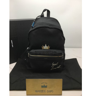 생로랑 26M 백팩 배낭 가방 로고 블랙 (upgrade ver.)