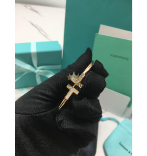 티파니 T와이어 팔찌 (옐로우골드)