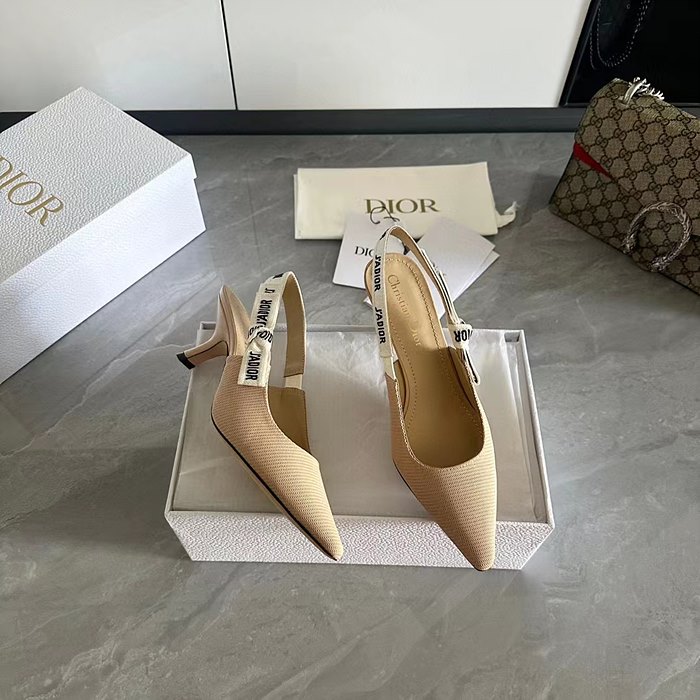 디올 j`a dior 슬링백 미들 힐 (내부각인 버전)