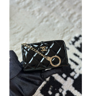 샤넬 클래식 페이던트 CC로고 키링 지퍼 카드지갑