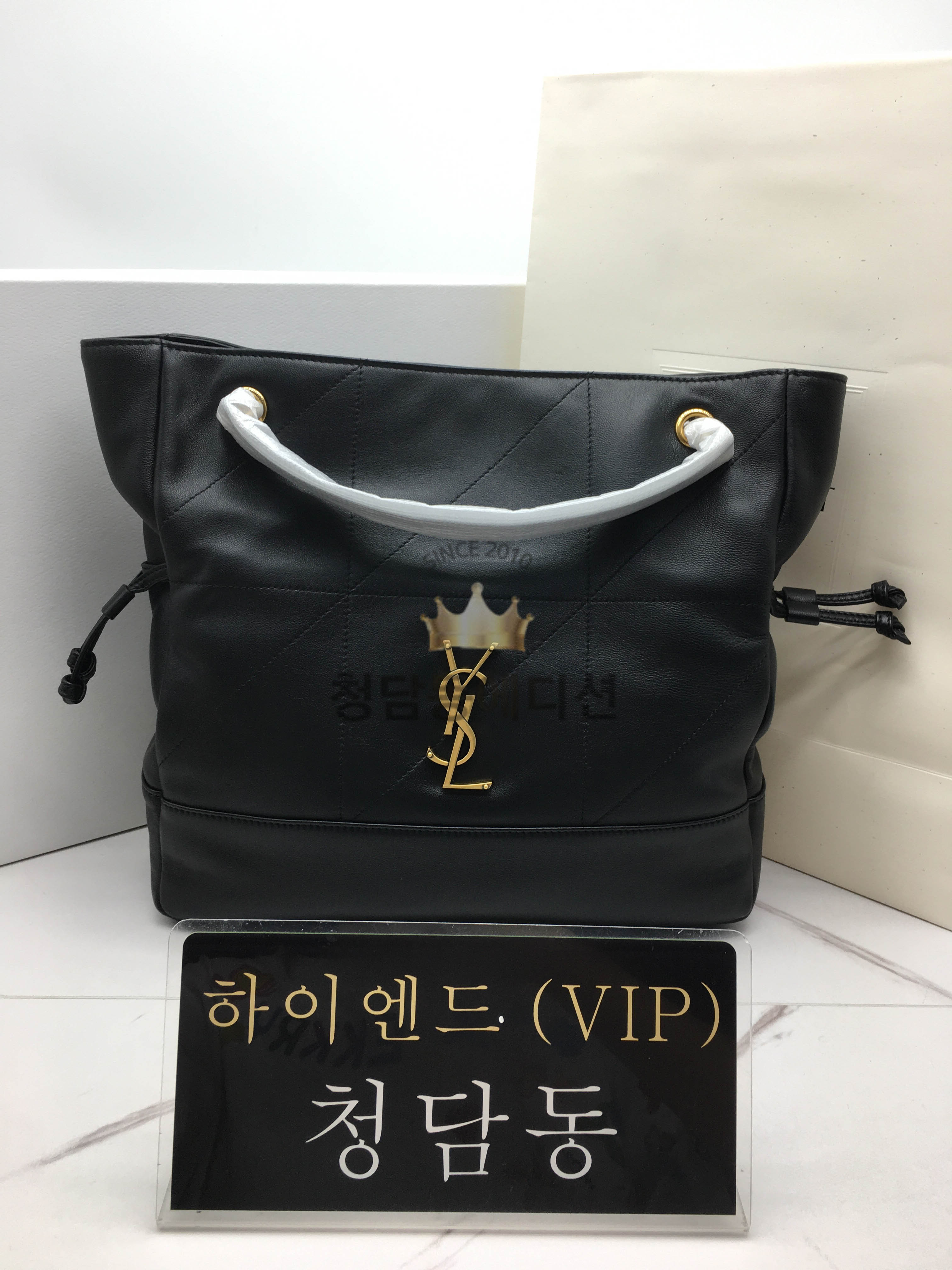 생로랑 램스킨 JAMIE 제이미 토트백 스몰 27cm