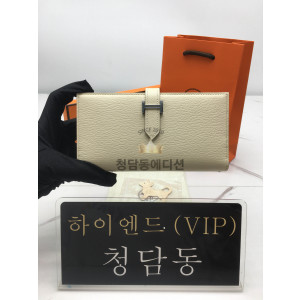 에르메스 베안 장지갑 (컬러 나타) (금장/은장) (올수공)