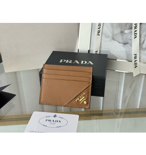 프라다 사피아노 카드지갑 2MC223 (컬러 브라운(금장))