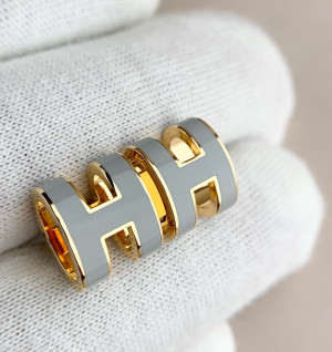 에르메스 H 귀걸이 (컬러 그레이)