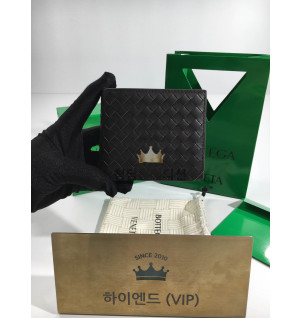 보테가베네타 피콜로 폴더형 반지갑 (컬러 다크초콜릿)
