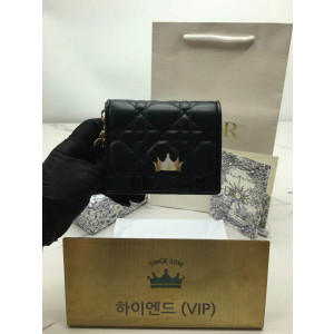 디올 레이디 디올 가데니아 미니 지갑 블랙