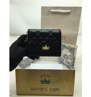 디올 레이디 디올 가데니아 미니 지갑 블랙