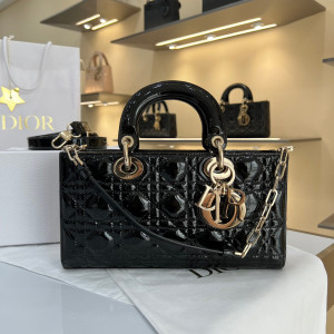 디올 CD D-JOY 까나쥬 숄더백 미디움 페이던트 (upgrade ver.)