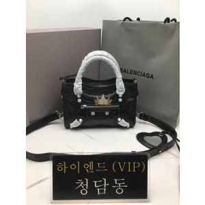 발렌시아가 르 시티 미니 백 블랙 (은장)