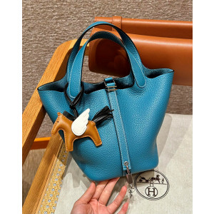 에르메스 피코탄18 올수공 (금장/은장) (컬러 블루진)