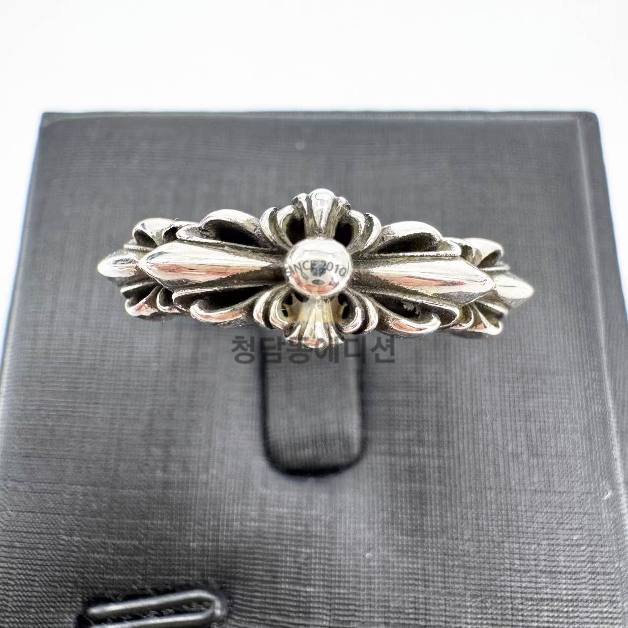 크롬하츠 베이비 더블 플로랄 실버링