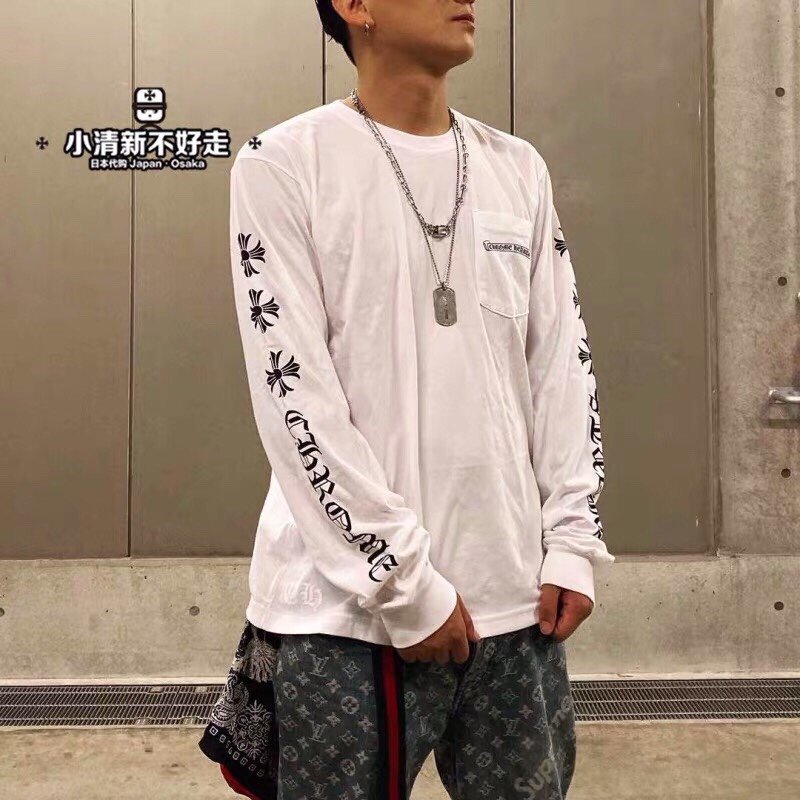 크롬하츠 고딕 크로스 로고 롱 슬리브 (남녀공용)