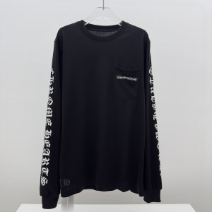 크롬하츠 스크립트 스크롤 로고 롱 슬리브 (남녀공용)