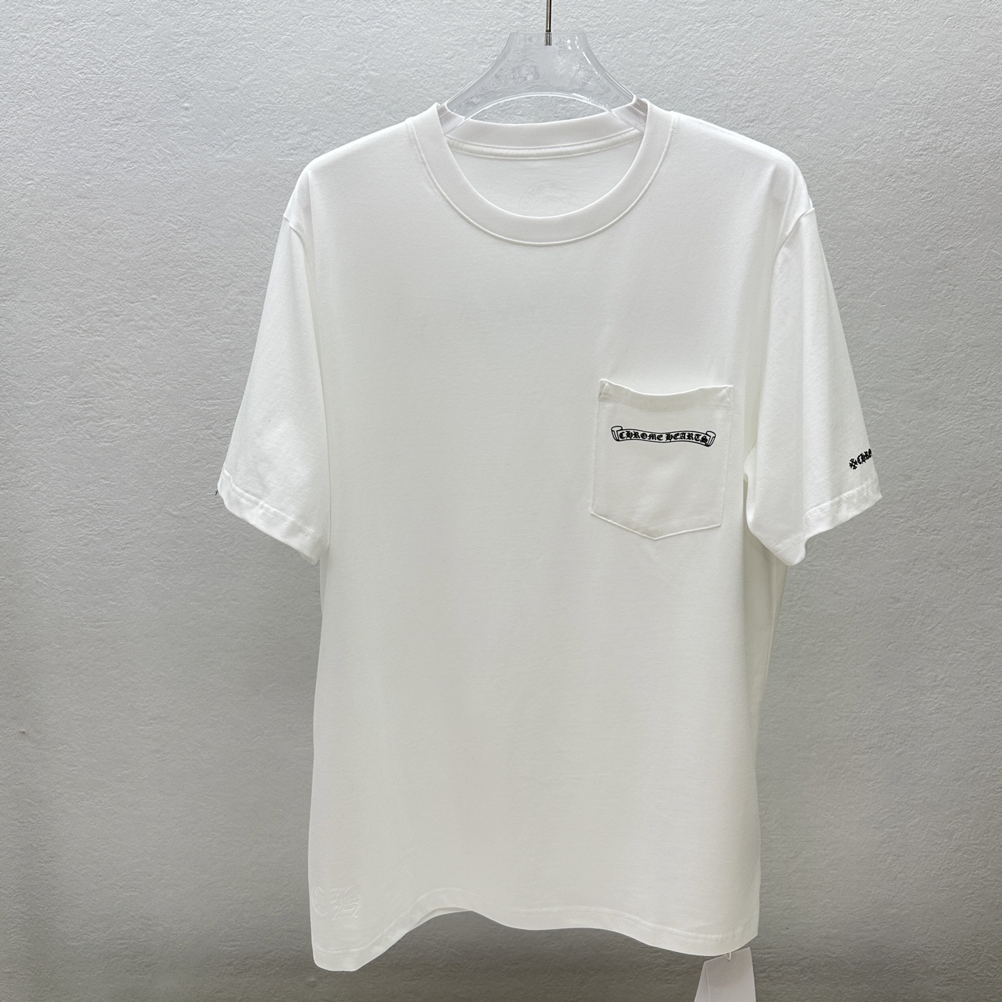 크롬하츠 스크롤 라벨 쇼트 슬리브 반팔 (남녀공용)