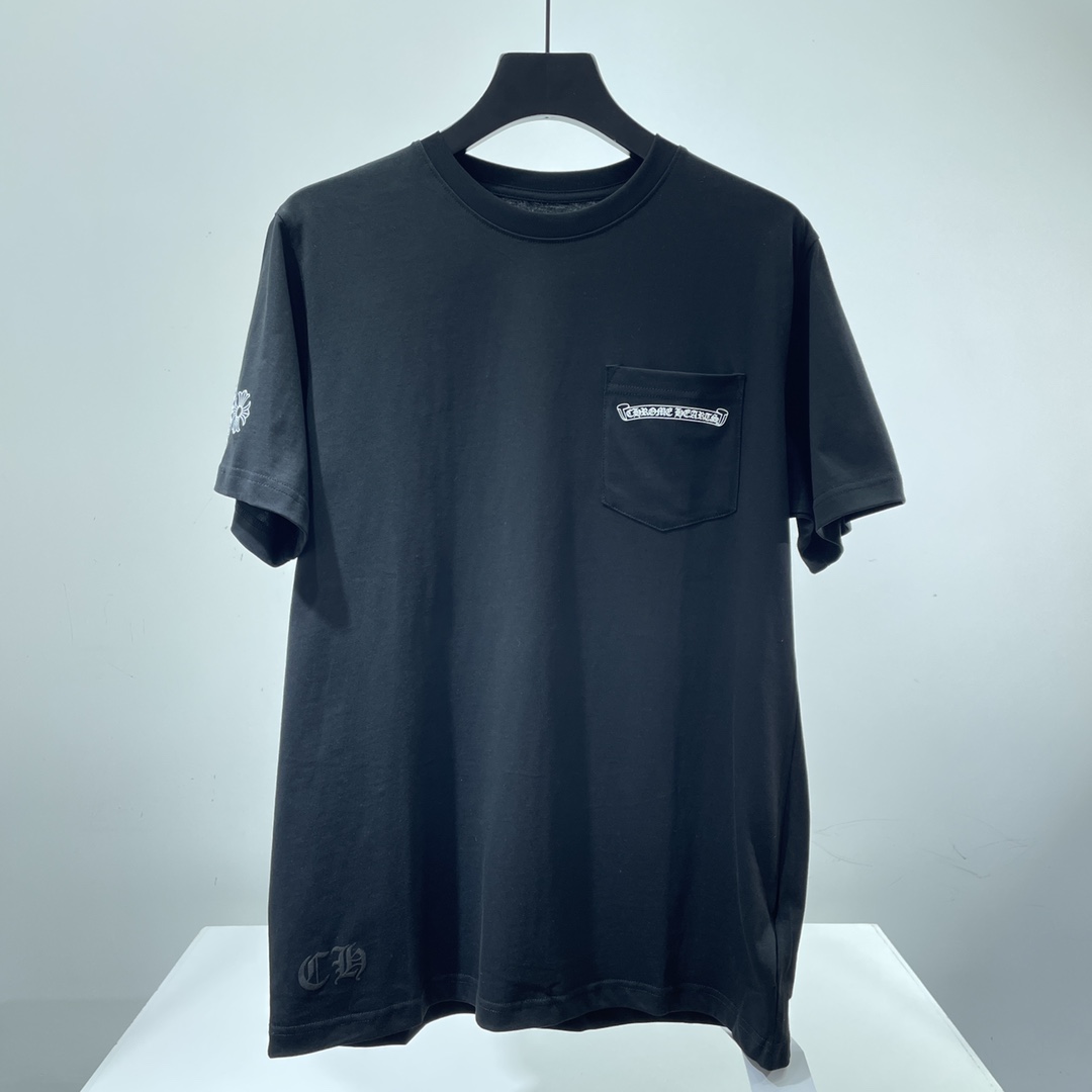 크롬하츠 멀티 컬러 크로스 티셔츠 (남녀공용)