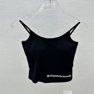 크롬하츠 블랙 스트레치 탱크 탑