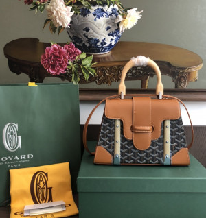 고야드 사이공 숄더백 28cm (컬러 블랙탄(브라운))