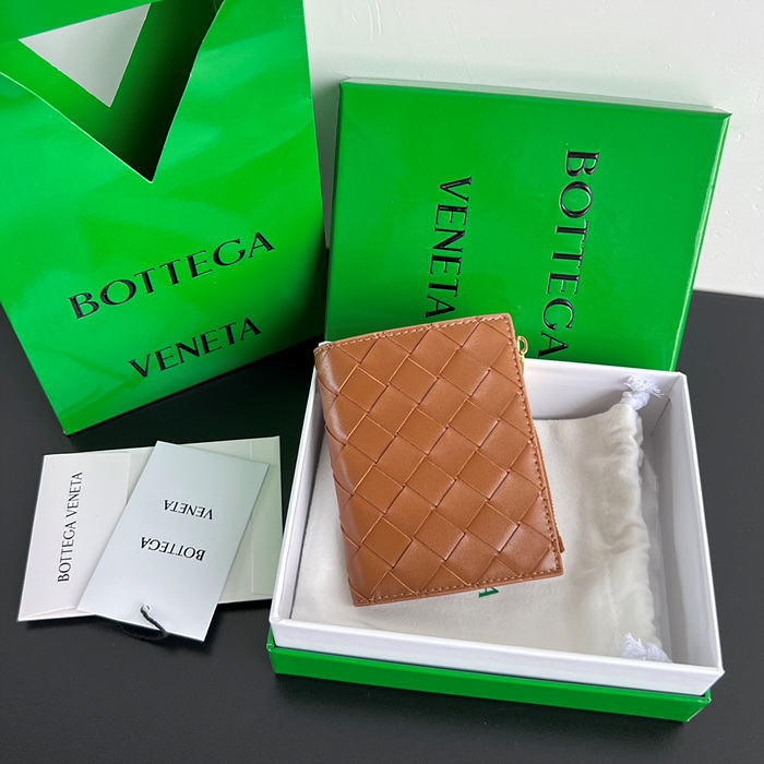 보테가 베네타 스몰 인트레치아토 폴더형 지갑 749940