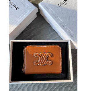 셀린느 퀴르 트리오페 컴팩트 지퍼 지갑