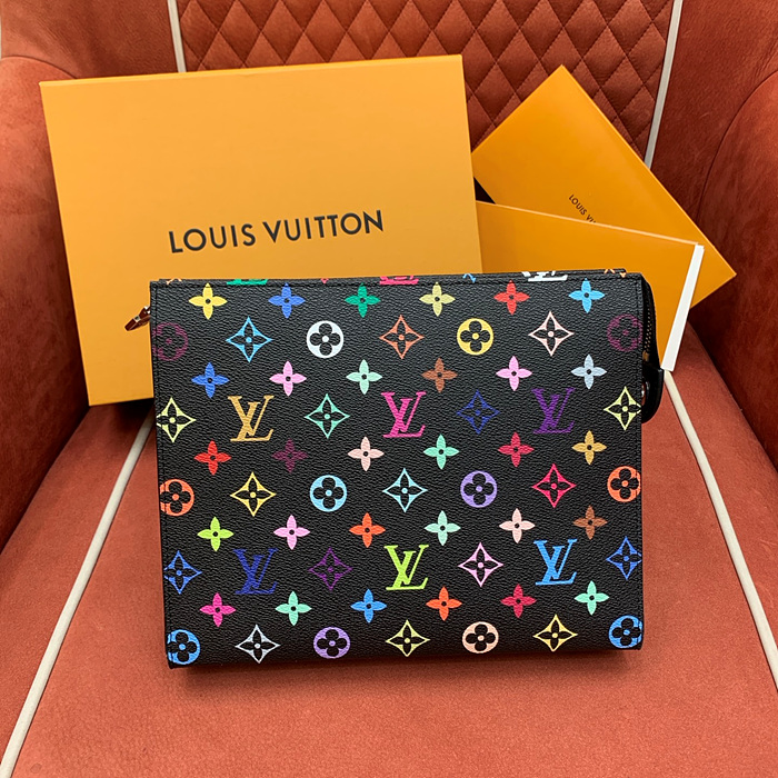루이비통 x TM 멀티 컬러 모노그램 토일렛 파우치 M13746