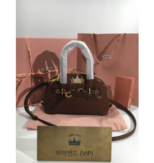 미우미우 아방뛰르 나파 가죽 탑 핸들백 스몰 5BB169 (upgrade ver.)