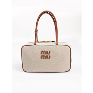 미우미우 캔버스 및 가죽 보 백 5BB163 라지 (upgrade ver.)