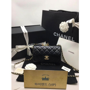 샤넬 클래식 램스킨 플랩백 뉴미니 샴페인골드 (upgrade ver.)