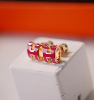 에르메스 팝아슈 귀걸이 (컬러 핫핑크) (미니 팝 / 팝)