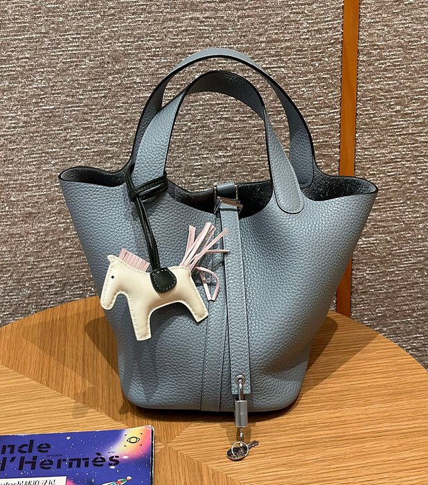 에르메스 피코탄18 올수공 (금장/은장) (컬러 블루 린)