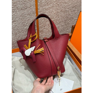 에르메스 피코탄18 올수공 (금장/은장) (컬러 루즈 그레나)