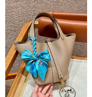 에르메스 피코탄18 올수공 (금장/은장) (컬러 그리스 투르뜨렐)