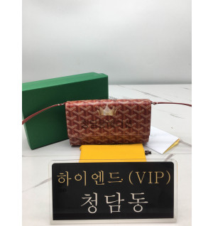 고야드 바렌 플랩 장지갑 (스트랩.ver) (컬러 레드)