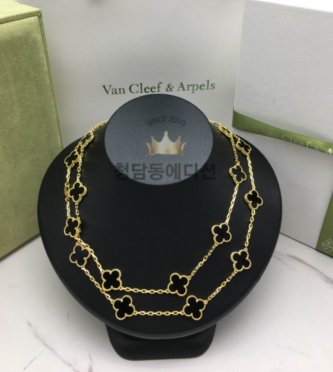 반클리프 롱 네크리스 목걸이 (V-gold소재)