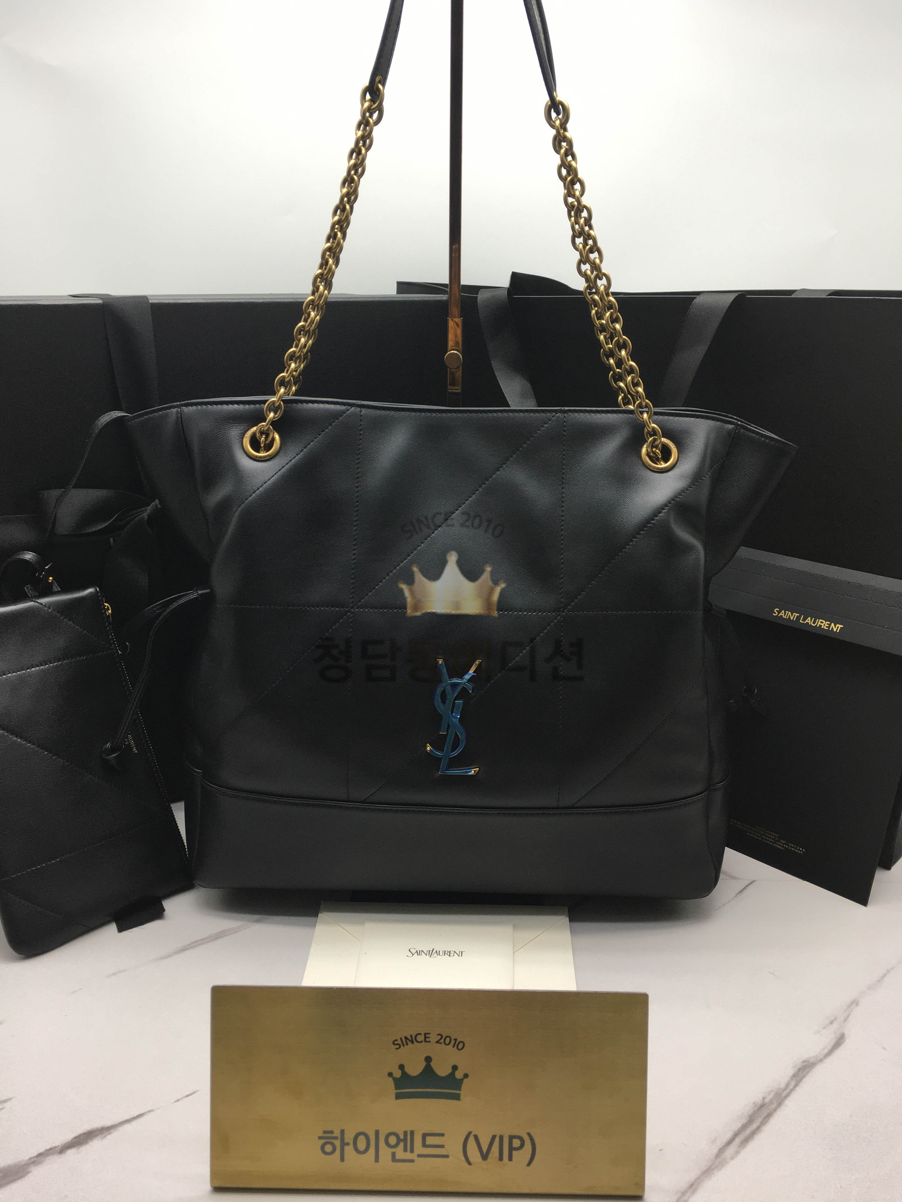 생로랑 램스킨 JAMIE 제이미 토트백 35cm