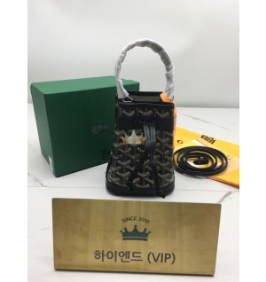 고야드 쁘띠플로 미니 버킷백 (컬러 블랙)