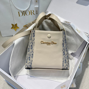 디올 시그니처 스몰 버킷백