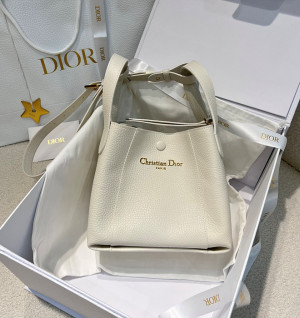 디올 시그니처 스몰 버킷백