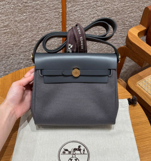 에르메스 미니 에르백 올수공 (컬러 아르두아즈) (금장)