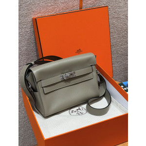 에르메스 켈리 메신저백 올수공 (컬러 그리 아스팔트) (Renewal ver.)