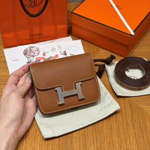 에르메스 콘스탄스 슬림 올수공 (컬러 골드) (은장)