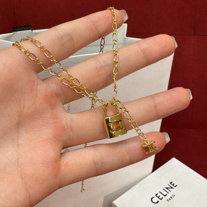 셀린느 트리오페 락 목걸이