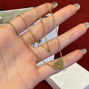 셀린느 트리오페 하트 락 목걸이