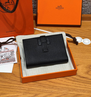 에르메스 뉴 H 파상 앱송 반지갑 올수공 (컬러 누아(블랙))