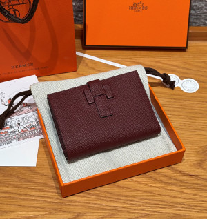에르메스 뉴 H 파상 앱송 반지갑 올수공 (컬러 루즈 H)