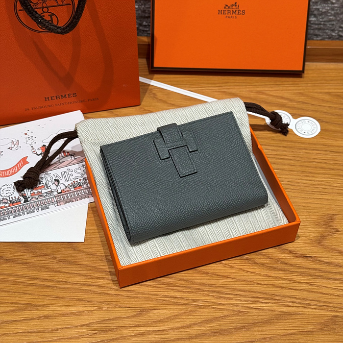 에르메스 뉴 H 파상 앱송 반지갑 올수공 (컬러 베르 아망다)