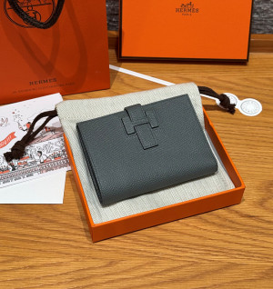 에르메스 뉴 H 파상 앱송 반지갑 올수공 (컬러 베르 아망다)